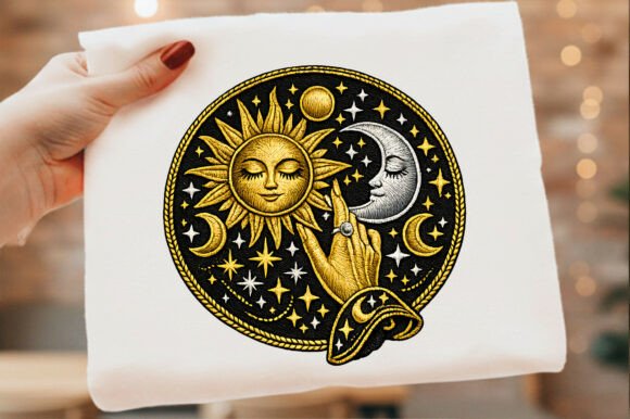 Celestial Hand Line Art Embroidery Png Review