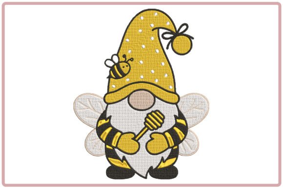 Cute Bee Gnome Embroidery Design Review