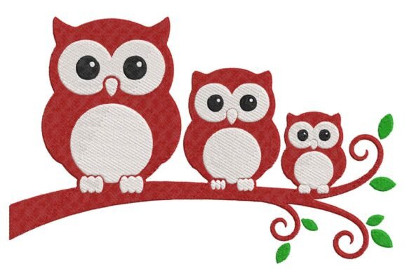 Cute Owl Family Embroidery Design Review