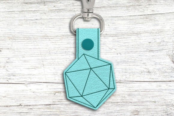 D20 Key Fob ITH Applique Embroidery Review