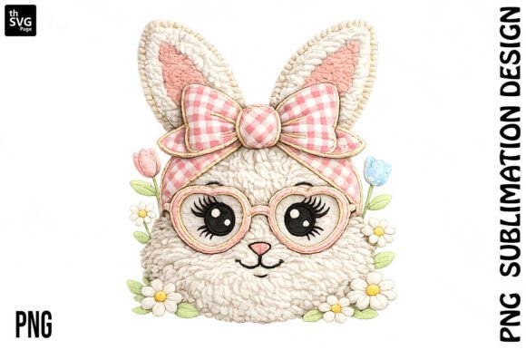 Easter Bunny Embroidery PNG Sublimation Review