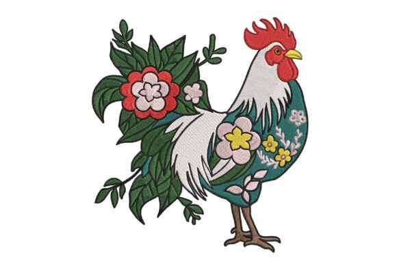 Floral Farmhouse Rooster Embroidery Review