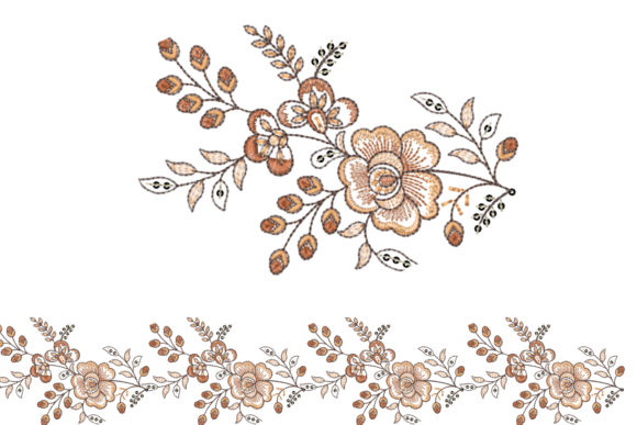 Floral Ornamental Border Embroidery Review