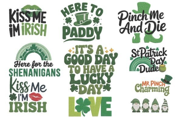 Lucky St Patricks Day Quote Embroidery Review