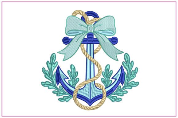 Nautical Anchor Rope Embroidery Design Review