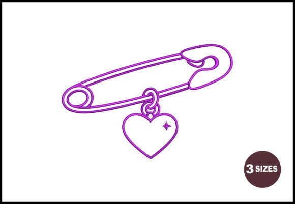 Safety Pin Heart Embroidery Design Review