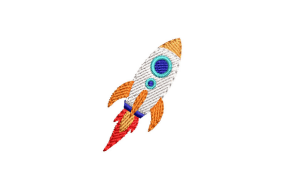 Space Rocket Embroidery Design Review for Craft Fairs