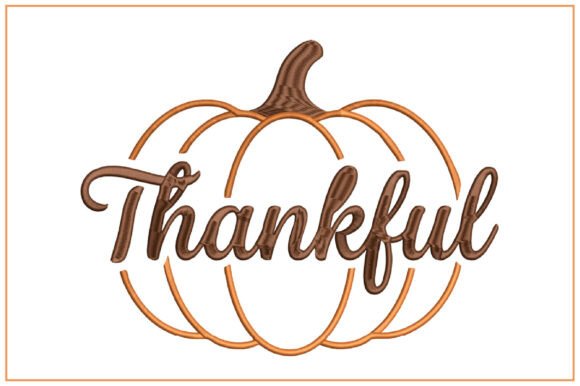 Thankful Pumpkin Embroidery Design Review