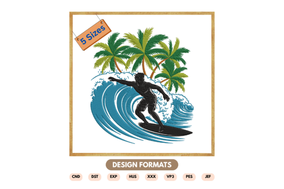 Tropical Wave Surfer Embroidery Design Review