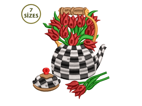 Tulip Teapot Embroidery Design Review