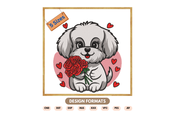 Valentine Dog Machine Embroidery File Review