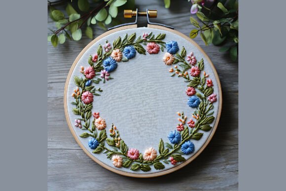 Wedding Floral Wreath Hand Embroidery 22 Review